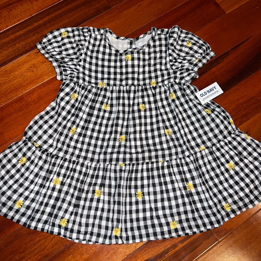 18-24 Months Old Navy B&W Gingham Dress